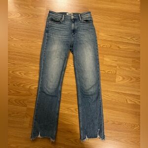 PAIGE Straight Leg Jeans in Classic Blue